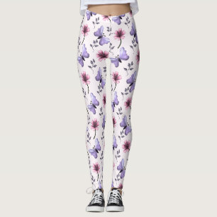 Frühlings-Schmetterling-Blumengeschenk Leggings