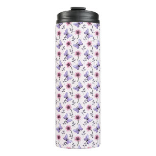 Frühlings-Schmetterling-Blumengeschenk Thermosbecher