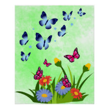 Frühlings-Schmetterling-Wildblumenwiese