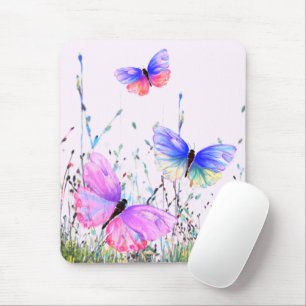 Frühlings-Schmetterlinge, die in der Natur-Mauspad Mousepad