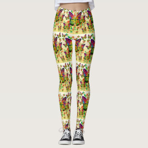 FRÜHLINGS SCHMETTERLINGE FARBENFROHE NATUR LEGGINGS