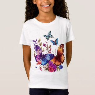 Frühlings-Schmetterlings-Wildblumenwiese T-Shirt