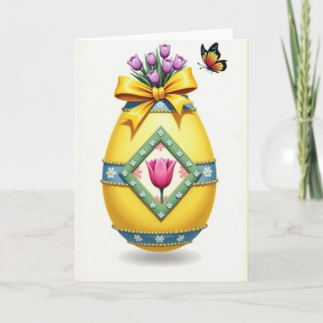 Frühlings-Schmuck-Grußkarte Karte (Vorderseite)
