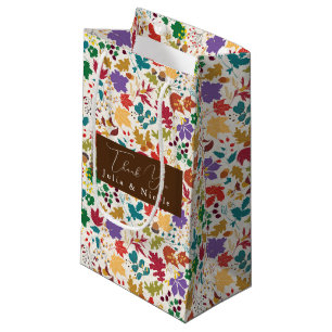 Frühlings-Senf-Gelb-Violette-Wiesen-Blumen-Hochzei Kleine Geschenktüte