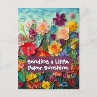 Frühlings-Sonnenlicht Florale Postkarte
