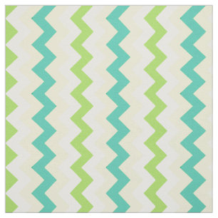Frühlings-Sonnenschein-Chevron-Muster Türkis Grün Stoff