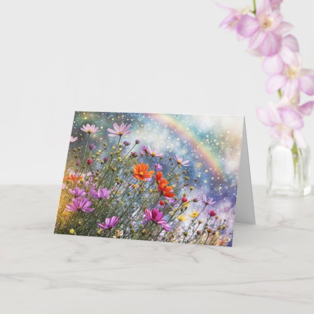 Frühlings-Tagundnachtgleiche-Grüße mit Blumen Karte (Orchidee)