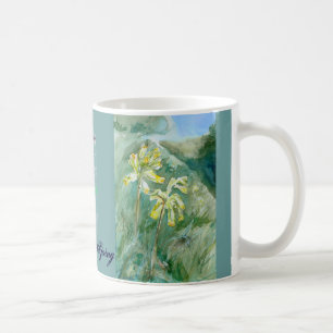 Frühlings-Tasse mit Cowslips Primula veris Tasse