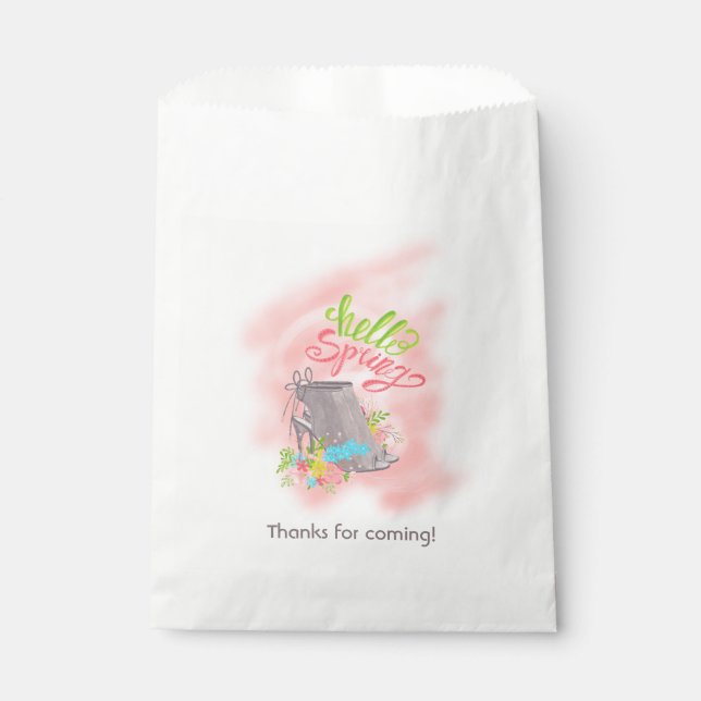 Frühlings-Teeparty Geschenktütchen (Vorderseite)