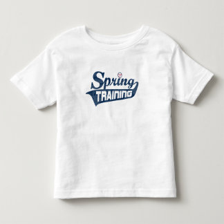 Frühlings-Trainings-Blau-Shirt Kleinkind T-shirt