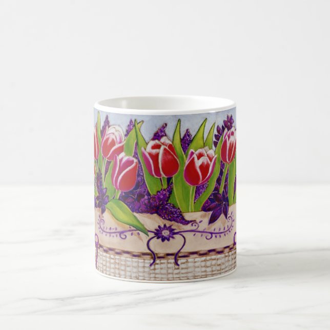 Frühlings-Tulpe-Tasse Kaffeetasse (Mittel)