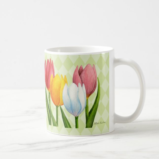 Frühlings-Tulpe-Tasse Tasse (Rechts)