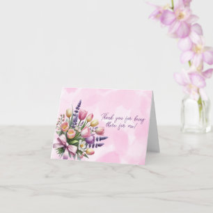 Frühlings-Tulpen Danke fürs Dasein Karte