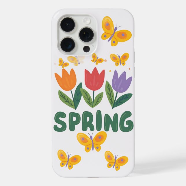 Frühlings-Tulpen  iPhone Hülle (Rückseite)