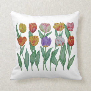 Frühlings-Tulpen Kissen