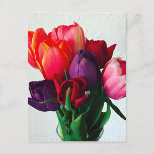 Frühlings-Tulpenstrauß Postkarte