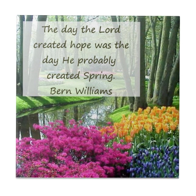 Frühlings- und Hope-Dekorationstil Fliese (Vorderseite)