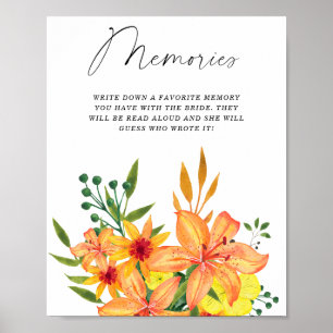 Frühlings- und Sommerblumen Erinnerungen mit der B Poster