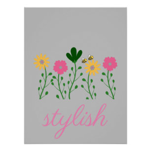 Frühlings- und Sommergäste Poster