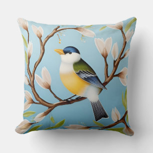 ✨ Frühlings-Vogel-Dekokissen für das Wohnzimmer Kissen