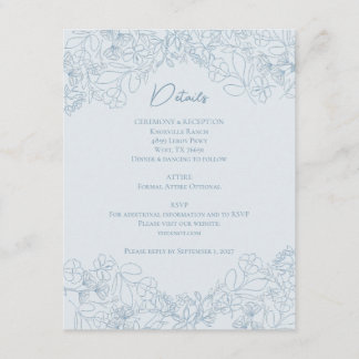 Frühlings-Whimsy-Detailkarte Mitteilungskarte