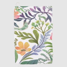 Frühlings-Wildblumen-Blumen | Blumenfelder Golfhandtuch