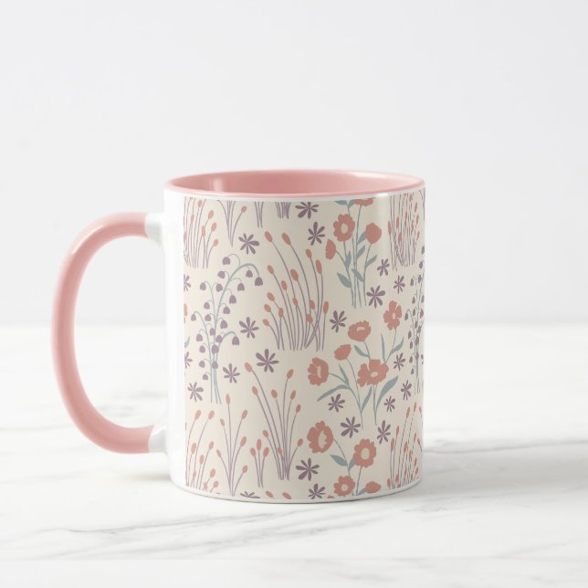 Frühlings-Wildblumen-Geflüster Tasse (Links)