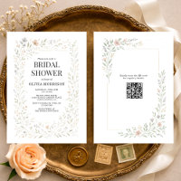 Frühlings-Wildblumengarten-QR-Code-Junggesellinnen