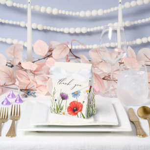 Frühlings-Wildblumenwiese Hochzeit Geschenkschachtel