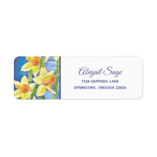 Frühlingsadresse Blume Gelbes Daffodil und Sonnens