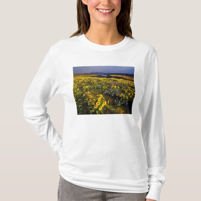 Frühlingsangebote im Überfluss der Wildblumen beim T-Shirt (Vorderseite)