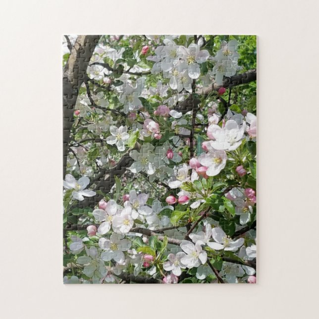 Frühlingsapfelblüten Puzzle (Vertikal)