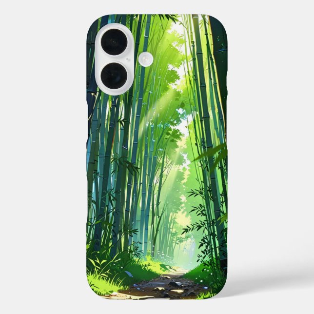 Frühlingsbambuswald - Anime Landschaft Case-Mate iPhone Hülle (Rückseite)