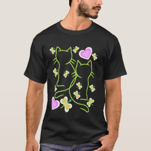 Frühlingsbeginn Retro Katzen Kätzchen Kinder T-Shirt