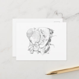 Frühlingsbiene Postkarte
