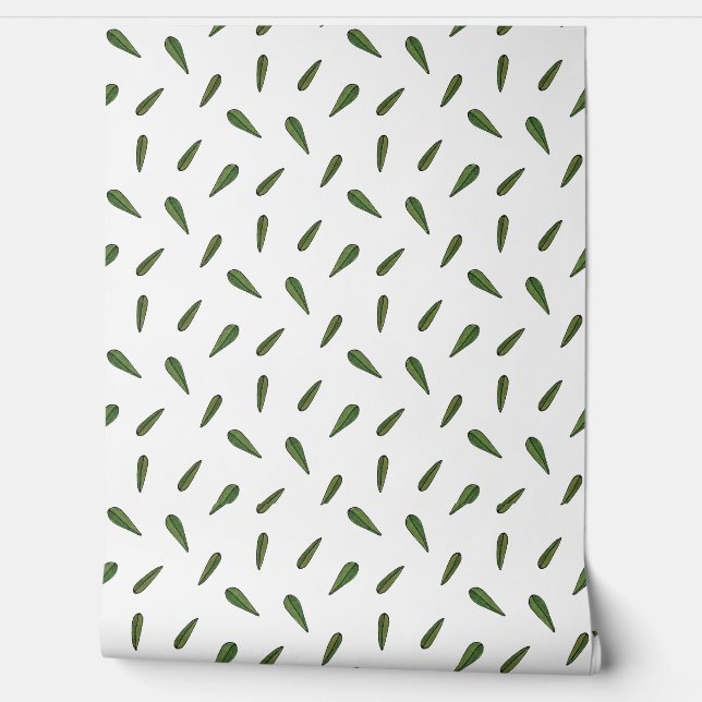 Frühlingsblätter, aquarelle Motive Tapete (Abrollen)