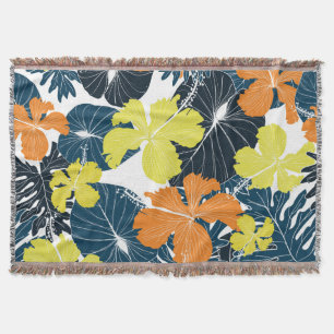 Frühlingsblume: Vintage Blütentextur Decke