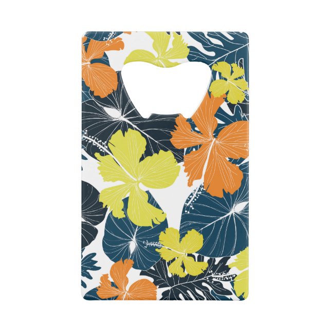 Frühlingsblume: Vintage Blütentextur Geldbeutel Flaschenöffner (Vorderseite)