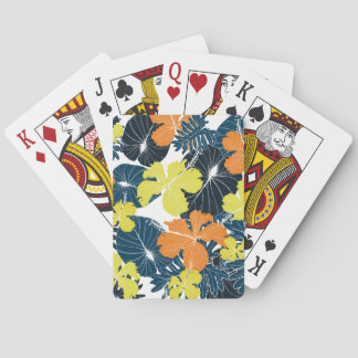 Frühlingsblume: Vintage Blütentextur Spielkarten