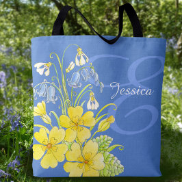 Frühlingsblumen Art individuelle Name Tasche