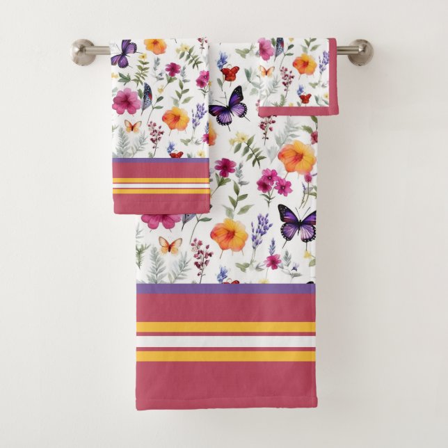 Frühlingsblumen Badhandtuch Set (Insitu)