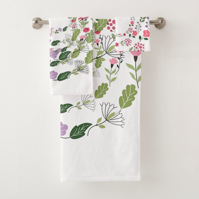 Frühlingsblumen Badhandtuch Set (Insitu)