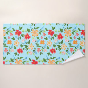 Frühlingsblumen Badhandtuch Set