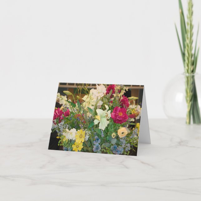 Frühlingsblumen Blankokarte Karte (Vorderseite)