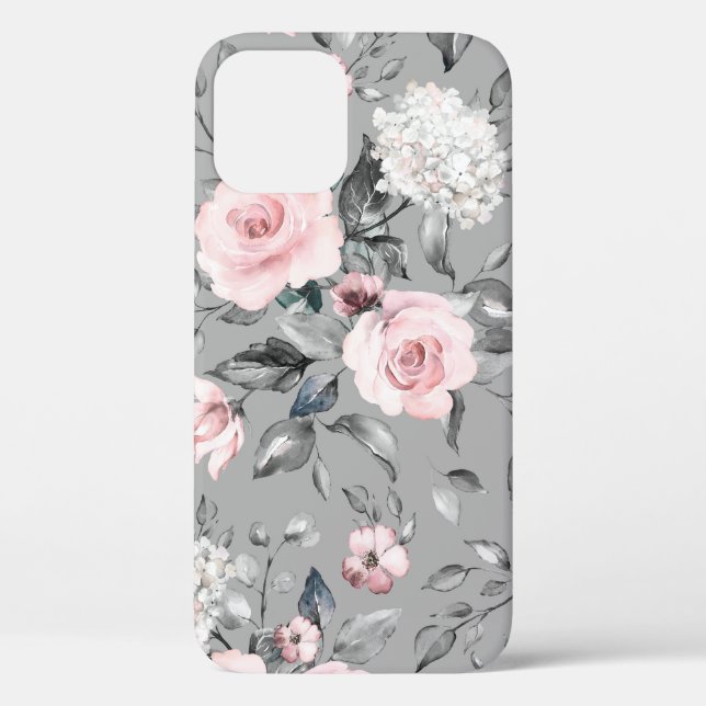 Frühlingsblumen Blätter Handgezeichnet Case-Mate iPhone Hülle (Rückseite)