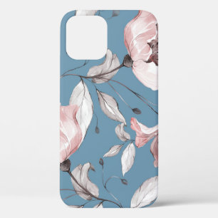 Frühlingsblumen, Blätter, nahtloses Design Case-Mate iPhone Hülle