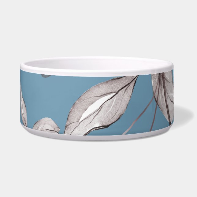Frühlingsblumen, Blätter, nahtloses Design Napf (Vorderseite)