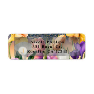 Frühlingsblumen Blumen Elegant Chic Blaue Einladun
