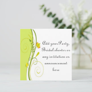 Frühlingsblumen Blütenblumen Mehrzweckeinladung Einladung