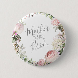Frühlingsblumen Brautmutter-Anstecker Button